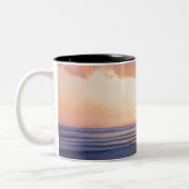 Romantischer Sonnenuntergang Zweifarbige Tasse (Links)