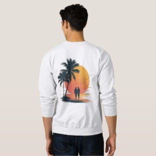 Romantischer Sonnenuntergangsspaziergang Sweatshirt