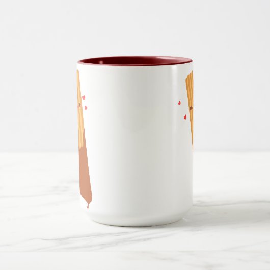 Romantischer Spanischer Churros Tasse (Zentrum)