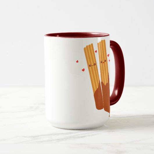 Romantischer Spanischer Churros Tasse (VorderseiteRechts)