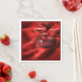 Romantischer Sparkle Herz Valentinstag Serviette (Beispiel)
