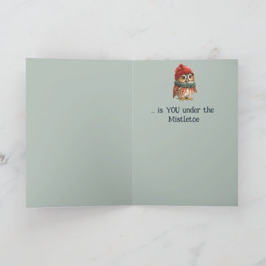 Romantischer Spaß Zu Weihnachten wollte ich dir Karte (Innenseite)