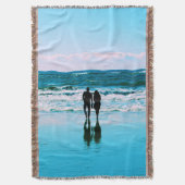 Romantischer Spaziergang am Strand Blanket Decke (Vorderseite Vertikal)