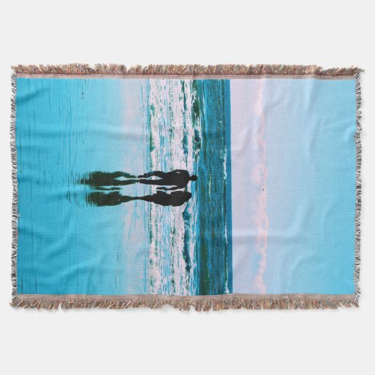 Romantischer Spaziergang am Strand Blanket Decke (Vorderseite)