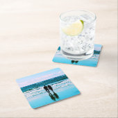 Romantischer Spaziergang am Strand - Untersetzer (Vor Ort)