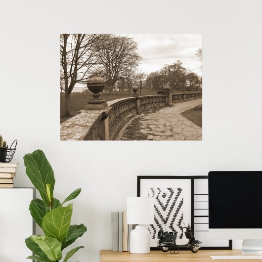 Romantischer Spazierweg Poster (Heimbüro)