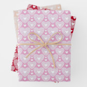 Romantischer Spitzensport - Valentinstag Geschenkpapier Set (Beispiel)