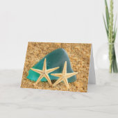 Romantischer Starfish Jahrestag Karte (Vorderseite)