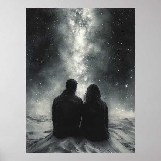 Romantischer Stargazing unter der Milchstraße - Ko Poster (Vorne)