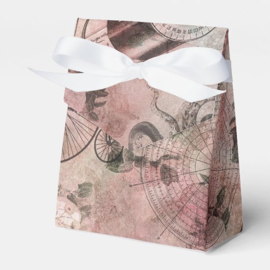 Romantischer Steampunk | Antikes Vintages Ephemera Geschenkschachtel (Vorderseite)