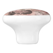 Romantischer Steampunk | Antikes Vintages Ephemera Keramikknauf (Seitenansicht)