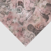 Romantischer Steampunk | Antikes Vintages Ephemera Seidenpapier (Ausschnitt)