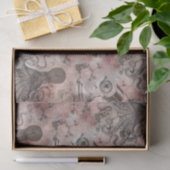 Romantischer Steampunk | Antikes Vintages Ephemera Seidenpapier (Geschenk)