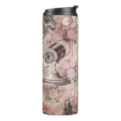 Romantischer Steampunk | Antikes Vintages Ephemera Thermosbecher (Nach links gedreht)