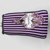 Romantischer Steampunk Goth Personalisiert Golf Headcover (Vorderseite)