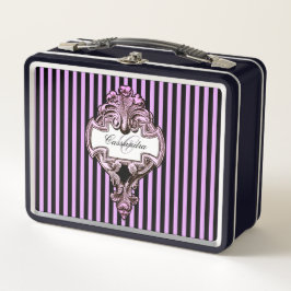 Romantischer Steampunk Goth Personalisiert Metall Brotdose