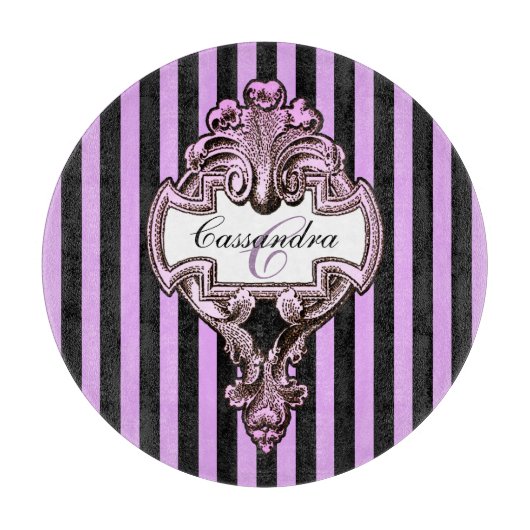 Romantischer Steampunk Goth Personalisiert Schneidebrett (Vorderseite)