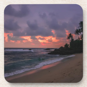 Romantischer Strand in Dusk Getränkeuntersetzer