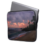 Romantischer Strand in Dusk Laptopschutzhülle (Vorderseite Links)