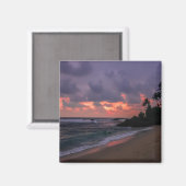 Romantischer Strand in Dusk Magnet (Vorderseite/Rückseite)