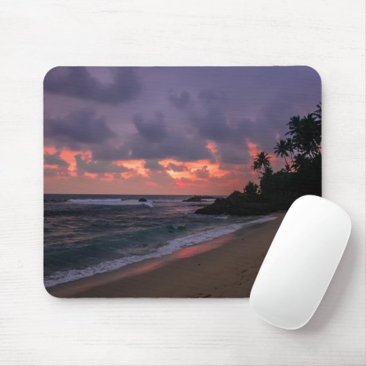 Romantischer Strand in Dusk Mousepad (Mit Mouse)