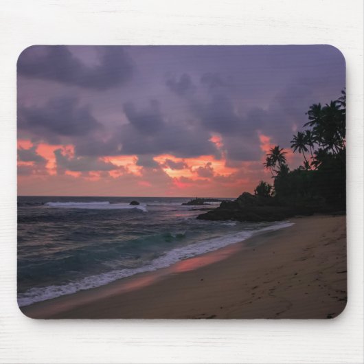 Romantischer Strand in Dusk Mousepad (Vorne)