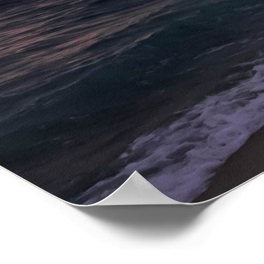 Romantischer Strand in Dusk Poster (Ecke)