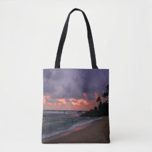 Romantischer Strand in Dusk Tasche