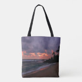 Romantischer Strand in Dusk Tasche (Rückseite)
