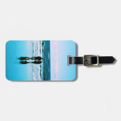 Romantischer Strandspaziergang - Gepäcktag Gepäckanhänger (Vorderseite horizontal)