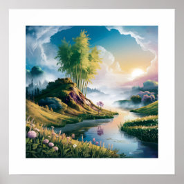 Romantischer Strandtraum: Glauben Sie an Ihr eigen Poster