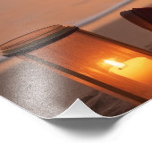 Romantischer Strandvorschlag für Sunset Fotodruck (Ecke)