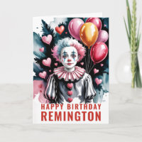 Romantischer süßer Pierrot-Geburtstag-Clown