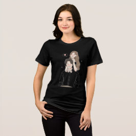 Romantischer T - Shirt für Frauen - Niedliche Lieb
