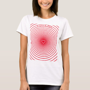 Romantischer T - Shirt mit Text - I Liebe Sie