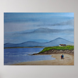 Romantischer Tag am Strand Poster