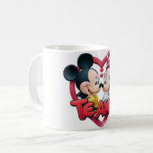 Romantischer „Te Amo“-Cartoon-Paar-Becher Kaffeetasse (Vorderseite Links)