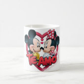 Romantischer „Te Amo“-Cartoon-Paar-Becher Kaffeetasse (Mittel)