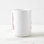 Romantischer Teddybär- und Herz-Tasse Kaffeetasse (Mittel)