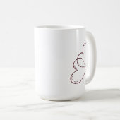 Romantischer Teddybär- und Herz-Tasse Kaffeetasse (VorderseiteRechts)