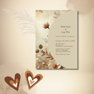 Romantischer Träumerischer Floraler Hochzeit Einladung