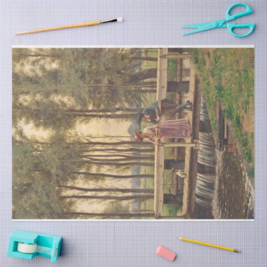 Romantischer Treffpunkt (von Edmund Blair Leighton Seidenpapier (Basteln)