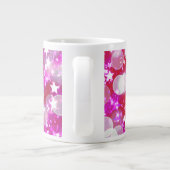 Romantischer Twin Heart Sparkling Star Valentine's Jumbo-Tasse (Rückseite)