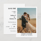 Romantischer und emotionaler Text, Foto Save the D Date (Vorne/Hinten)