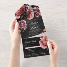 Romantischer und melancholischer rosa Blumenstrauß