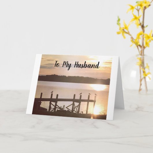 "ROMANTISCHER" UND "SEHR LIEBENDER" GESCHÄFTSTAG KARTE (Gelbe Blume)