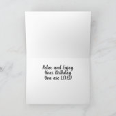 "ROMANTISCHER" UND "SEHR LIEBENDER" GESCHÄFTSTAG KARTE (Innenseite)