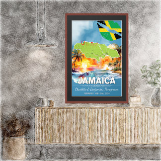 Romantischer Urlaub auf Honeymoon Jamaica Insel Ka Poster
