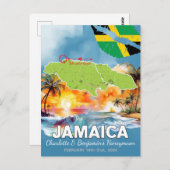 Romantischer Urlaub auf Honeymoon Jamaica Insel Ka Postkarte (Vorne/Hinten)