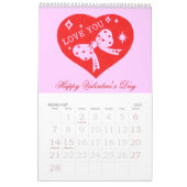 Romantischer Valentiner Kalender 2009 (Feb 2027)